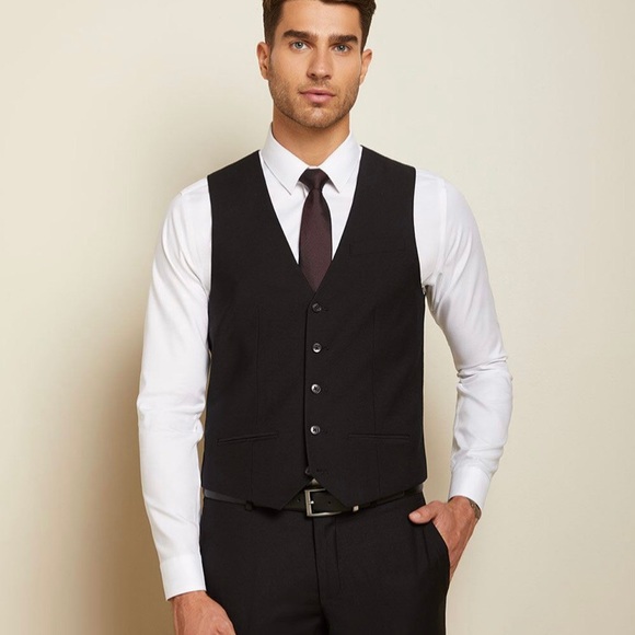 RW&CO tailored black vest size 38 - Picture 1 of 9